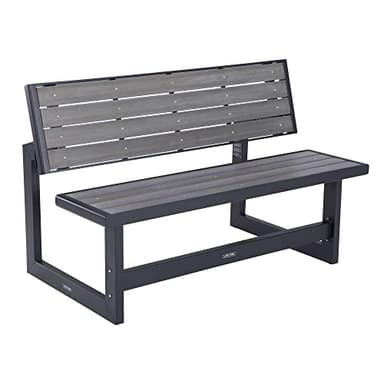 LIFETIME 60253 Outdoor Convertible Bench, 55 Inch, Harbor Gray - Image 1