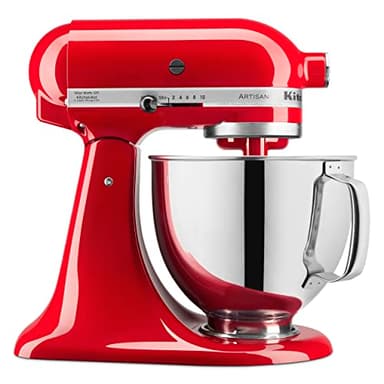 KitchenAid Artisan Series 5 Quart Tilt Head Stand Mixer with Pouring Shield KSM150PS, Passion Red - Image 1