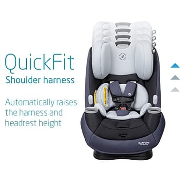 Maxi-Cosi Pria All-in-One Convertible Car Seat, Rear Facing Car Seat for Infants from 4-40 lbs, Forward Facing Car Seat up to 100 lbs in Booster Seat Mode, Midnight Slate - Image 5