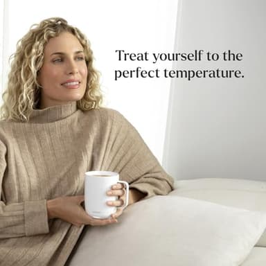 Ember Temperature Control Smart Mug 2, 14 Oz, App-Controlled Heated Coffee Mug with 80 Min Battery Life and Improved Design, White (Renewed) - Image 9