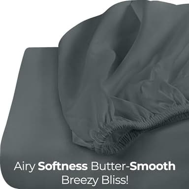 Utopia Bedding Queen Fitted Sheet - Bottom Sheet - Deep Pocket - Soft Microfiber - Shrinkage and Fade Resistant - Easy Care -1 Fitted Sheet Only (Grey) - Image 7