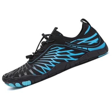 Hike Barefoot Shoes for Women Men Breathable & Non-Slip Athletic Footwear Wide Toe Water Shoes,Designed for Walking,Running&Swimming Blue - Image 2