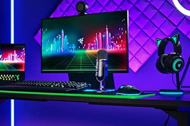 Razer Seiren V2 Pro - Professional-Grade USB Microphone for Streamers (Dynamic Microphone, High Pass Filter, Mic Monitoring Black (Renewed) - Image 6