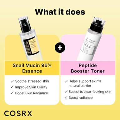 COSRX Snail Mucin 96% Peptide Booster Set - Amazon Exclusive - Korean Skin Care, Gift Sets, Skin Care Sets for Women, Advanced Snail Mucin Serum, Face Serum - Image 5