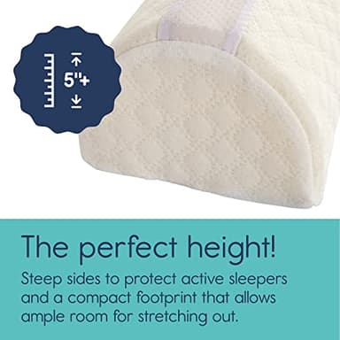 hiccapop [2-Pack] Foam Bed Bumpers for Toddlers, Toddler Bed Rails w/ Water-resistant Cover, Bed Guard Rail for Toddlers for Twin, Queen, King Beds - Image 3