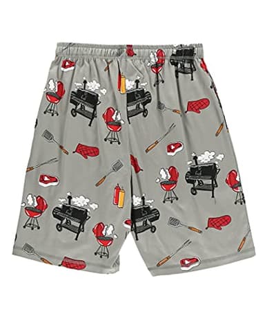 Lazy One Pajama Shorts for Men, Men's Pajama Bottoms, Sleepwear, BBQ, Grills, Steak (Grillin', XX-Large) - Image 4