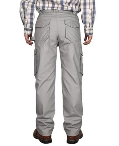 BOCOMAL FR Pants Cargo Pockets Lightweight 100% C Rip Stop Water Repellent Finish Flame Resistant Jeans Regular Fit - Image 4
