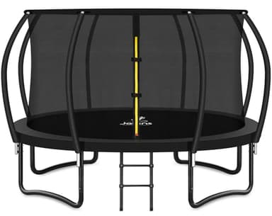 JELENS Trampoline 8FT 10FT 12FT 14FT 16FT, Recreational Trampolines with Enclosure Net and Ladder, Outdoor Anti-Rust Trampolines for Kids and Adults, ASTM Approved - Image 1