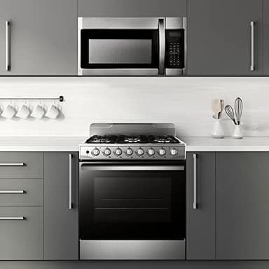 BLACK+DECKER EM044KB19 Over The Range Microwave Oven with One Touch, 1000 Watts, 400 CFM and Auto Cooking, OTR 1.9 Cu.ft - Image 8