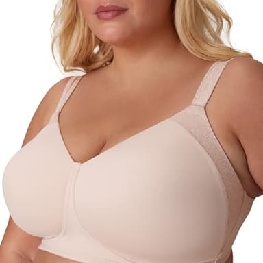 Playtex Secrets Women's Perfectly Smooth Full-Coverage Wireless T-Shirt Bra for Full Figures - Image 3