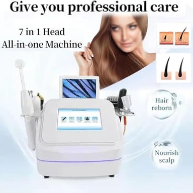 HENGCMM Skin Diagnosis Hair Analyzer, Skin Hair Scalp Detector, Digital Microscope Scalp Hair Follicle Detector with 7 Handles, Hair Follicle Skin Analyser Machine or Home Spa Salon Use - Image 2