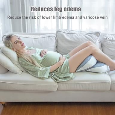 Chilling Home Pregnancy Pillow, Maternity Pillow for Pregnant Women, Pregnancy Pillows for Sleeping Portable, Pregnancy Wedge Pillow, Body Pillow Support for Back, Belly, Waist, Grey - Image 7