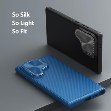 Nillkin for Samsung Galaxy S24 Ultra Case with Camera Cover, [Adjustable Kickstand] [Anti-Scratch] [Shockproof Bumper], Slim Hard Tough Protective Phone Case for Galaxy S24 Ultra Case 6.8 Inch- Black - Image 8