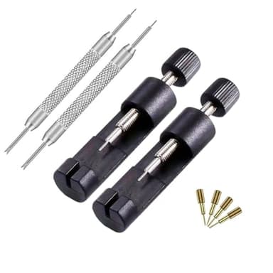 2 Pack Watch Link Removal Kit, Watch Band Tool Repair Kit, Resizing Tool for Watch Bracelet Adjustment & Replacement, Pin Remover for Sizing Strap with Extra Replacement - Image 1