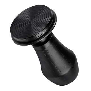 Normcore 53.3mm Espresso Coffee Tamper V4 - Spring Loaded Tamper With Titanium PVD Coating Ripple Base -15lb / 25lb / 30lbs Replacement Springs, Genuine Black Oak Wood Handle - Image 2