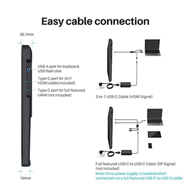 HUION KAMVAS 22 Drawing Tablet with Screen 120% sRGB PW517 Battery-Free Stylus Adjustable Stand, 21.5inch Pen Display for Windows PC, Mac, Android - Image 5