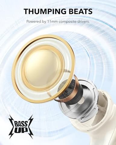 Soundcore P40i by Anker, Noise Cancelling Wireless Earbuds, Adaptive Noise Cancelling to Environments, Heavy Bass, 60H Playtime, 2-in-1 Case and Phone Stand, IPX5, Wireless Charging, Bluetooth 5.3 - Image 5