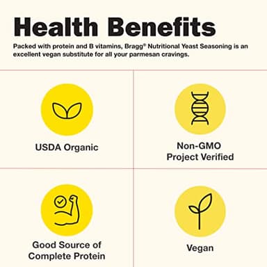 Bragg Nutritional Yeast Seasoning Variety Pack - (2 Pack) 3 oz - Dairy-Free Parmesan Cheese Substitute - Perfect for Salads, Pastas, Popcorn, and More - Image 4