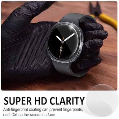 SPGUARD 4 Pack for Samsung Galaxy Watch 8 Screen Protector 40mm Tempered Glass Clear Film Anti Scratch Bubble Free Compatible with Galaxy Watch8 40mm(NOT for Others Models) - Image 5