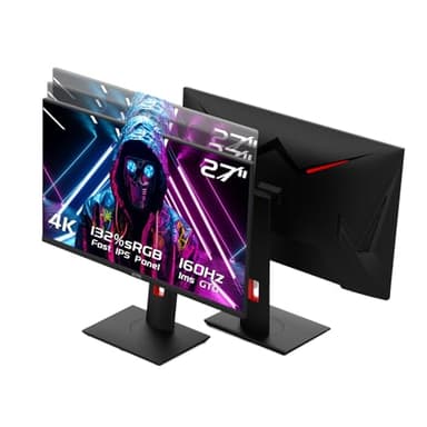 KTC 27" 4K UHD 144Hz Gaming Monitor - Fast IPS Panel 160Hz 1ms GTG, HDR400 132% sRGB, HDMI2.1/DP1.4, VESA Mount, Height/Tilt/Pivot/Swivel Stand, Vertical Monitor Ideal for Gamers, Designers - Image 8