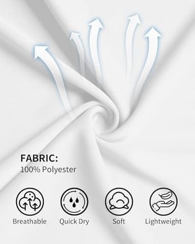 QBK 2T to Youth Neon Shirt Kids UPF 50+ Dry Fit Athletic Short Sleeve Rash Guard T Shirts for Boys Girls Sports Undershirt (White XS) - Image 4