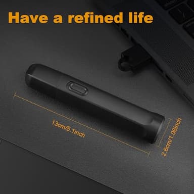 NiceBirdie Nose Hair Trimmer for Men Women, USB Rechargeable Electric Ear Nose Hair Trimmer Clipper, Professional IPX7 Waterproof Dual Edge Blades for Easy Cleaning (Black) - Image 6