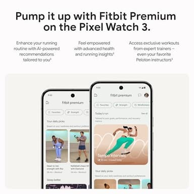 Google Pixel Watch 3 (41mm) 2024 Model - Android Smartwatch, Heart Rate Tracking, Fitbit Advanced Running, Fitness Insights, 24-Hour Battery - Polished Silver Aluminum Case - Rose Quartz Band - WiFi - Image 8