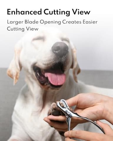 Dog Nail Clippers – Sharp, Durable, All Steel Material, Ergonomic Non-Slip Handle, Safe and Comfortable Trimming, Professional Pet Nail Trimmers for All Dogs Cats - Image 4