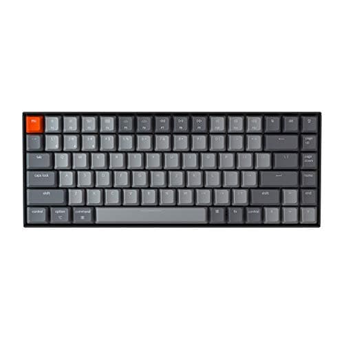 Keychron K2 75% Layout Bluetooth Mechanical Keyboard K Pro Red Switch/White LED Backlit/Anti Ghosting/N-Key Rollover/84 Key USB C Wired Computer Keyboard for Mac Windows-Version 2 - Image 1