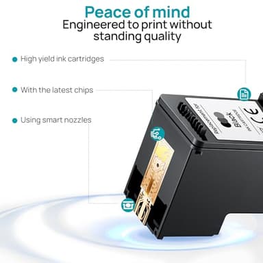 67XL Ink Cartridges Black/Color Combo Pack Replacement for HP Ink 67 67XL Ink Cartridges Work for HP DeskJet 2827e 2855e 4227e 2842e 2800 4155e 2755e 2755 2852e Envy 6055e 6455e (1 Black,1 Tri-Color) - Image 5