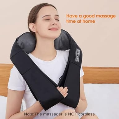 AERLANG Shiatsu Back and Neck Massager, Back Massager Deep Tissue Kneading Neck and Shoulder Massage with Heat, Electric Massage Pillow Fathers Day Gift Ideas from Daughter Son(NOT Cordless) - Image 8