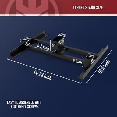 KNINE OUTDOORS Target Stand System 12x20 inch AR500 Steel Hostage Reactive Shooting Target 3/8" Thick with 2x4 Target Stand Kit (12x20 inch and 3/8" Thick Target Stand System) - Image 5