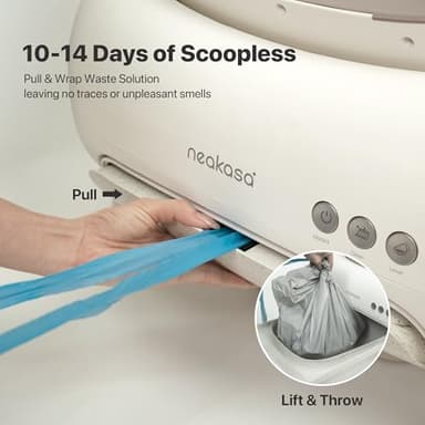 Neakasa M1 Lite Open-Top Self Cleaning Cat Litter Box, Automatic Cat Litter Box with APP Control, Safety Protection, 1 Roll Waste Bag - Image 4