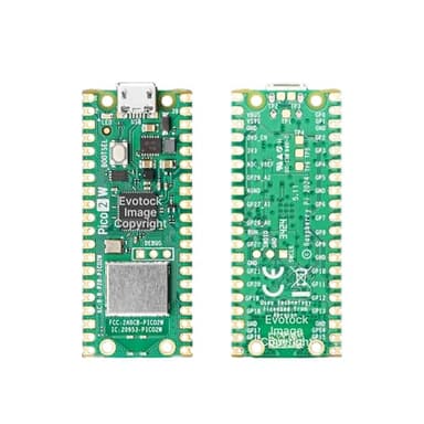 Pi Pico 2 W - RP2350 Microcontroller Board, Bluetooth 5.2, WiFi, Dual-Core ARM & RISC-V 150MHz CPU, 520KB RAM, 4MB Flash, 26 GPIO, C/C++, MicroPython and CircuitPython Support - Image 2