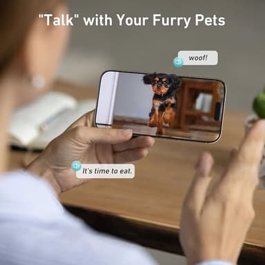 Automatic Dog & Cat Feeder with Camera & WiFi – 8L/34 Cups, 1080P Night Vision, 2.4 & 5G WiFi, 2-Way Talk, 10s Voice Recording, Timed Food Dispenser, Up to 99 Portions, 15 Meals Per Day - Image 6
