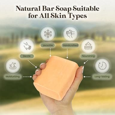 Amish Farms Soap Bar with All Natural Bentonite Clay | Made in USA, Vegan Moisturizing for Sensitive Skin | Women & Mens Face & Body Bath Soap for Shower | Clean Scent | 5 Ounce Each (5 Bars) - Image 4