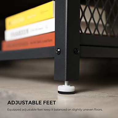 VASAGLE TV Stand, Bench, Console for up to 60 Inch Televisions, Coffee Table, Rustic Brown ULTV50BX - Image 8