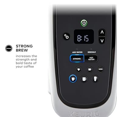 Keurig K-Elite Single Serve K-Cup Pod Coffee Maker, with Strength and Temperature Control, Iced Coffee Capability, 8 to 12oz Brew Size, Programmable, Brushed Gold - Image 7