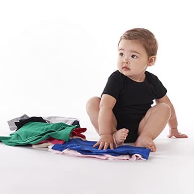 Gerber unisex baby 5 Pack Onesies Multi-packs Bundle Interlock 180 Gsm Shirt, Black, 0-3 Months US - Image 4