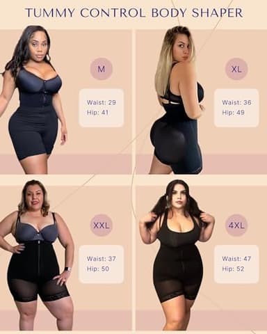 SHAPELLX Body Shaper Tummy Control Shapewear Bodysuit Fajas Colombianas Body Shaper for Women Butt Lifting Shapewear L - Image 4