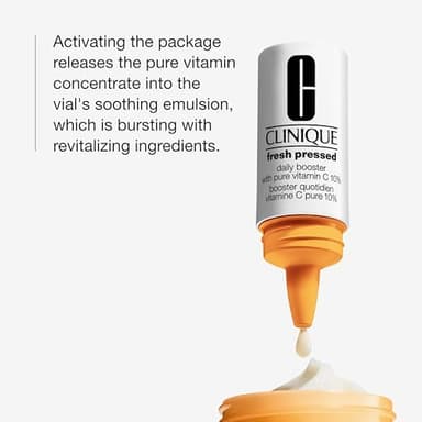 Clinique Fresh Pressed Daily Moisturizer Booster With Pure Vitamin C | Brightening + Retexturing For All Skin Types, 0.29 Fl Oz (Pack of 4) - Image 4