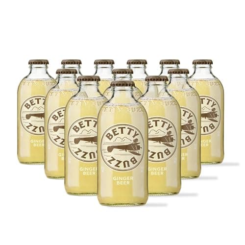 Betty Buzz Ginger Beer, Premium Sparkling Soda by Blake Lively (12 pack) | Natural Flavors & Sweeteners, Only Clean Ingredients - Image 1