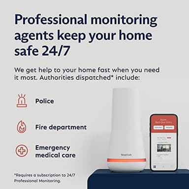 SimpliSafe 7 Piece Wireless Outdoor Camera Home Security System - Optional 24/7 Professional Monitoring - No Contract - Compatible with Alexa and Google Assistant - Image 5