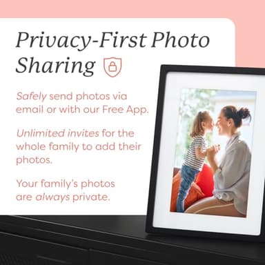 Skylight Frame – WiFi Digital Picture Frame Customer Support, Touch Screen Digital Photo Frame with Easy Setup, Photo Gifts for Parents and Grandparents - 10 Inch Black - Image 4