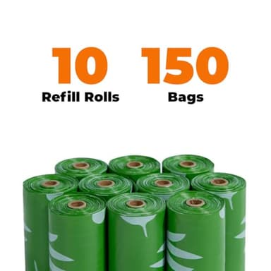 Best Pet Supplies Poop Bags for Dogs, 50% Post-Consumer Recycled Content dog waste bags on rolls, fits all poop bag holders for leashes - 150 Count, Green, Lavender Scented - Image 7