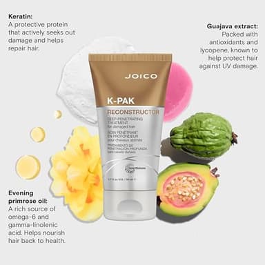 Joico K-PAK Reconstructor Deep-Penetrating Treatment | For Damaged Hair | Repair & Strengthen Strands | Rebuild & Fortify Damaged Hair | Improve Elasticity | With Keratin & Arginine | 1.7 Fl Oz - Image 5