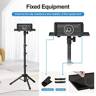 Facilife Projector Stand - Adjustable Height 22 to 63 Inches, Tripod for Laptop & Projector, Outdoor Movies - Image 6