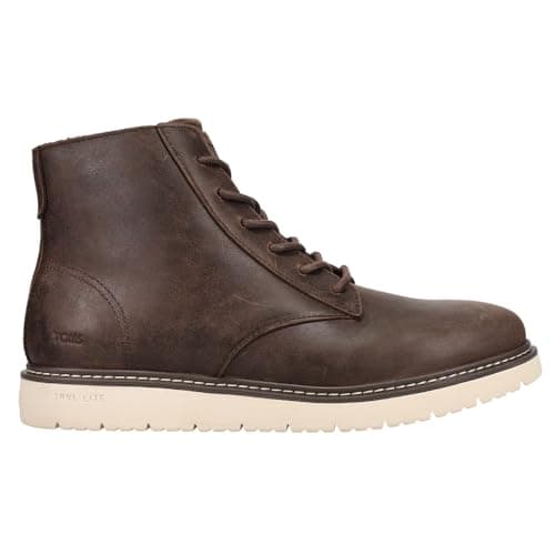 TOMS Navi TRVL LITE Ranger Fashion Boot, Dark Brown Leather - Image 1