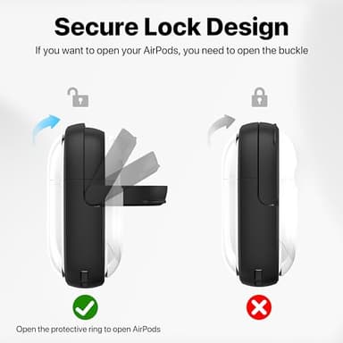 Valkit Compatible Airpods 3rd Generation Case Clear, Airpods 3 Case Cover with Lock & Cleaner Kit, Soft Shockproof iPods Gen 3 Protective Cases for Airpods 3rd Gen Charging Cases 2021 - Image 3