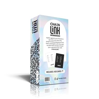 Viral Studios Chainlink - Guess The Sequence Party Game, Fast Paced Word Game for Adults & Kids, 450 Cards Fun Cards for Family Game Nights, Gatherings, & Parties Ages 15 + - Image 5
